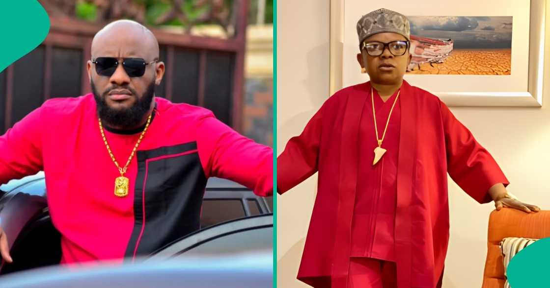 Yul Edochie celebrates senior colleague Chinedu Ikedieze. Yul Edochie celebrates senior colleague Chinedu Ikedieze.