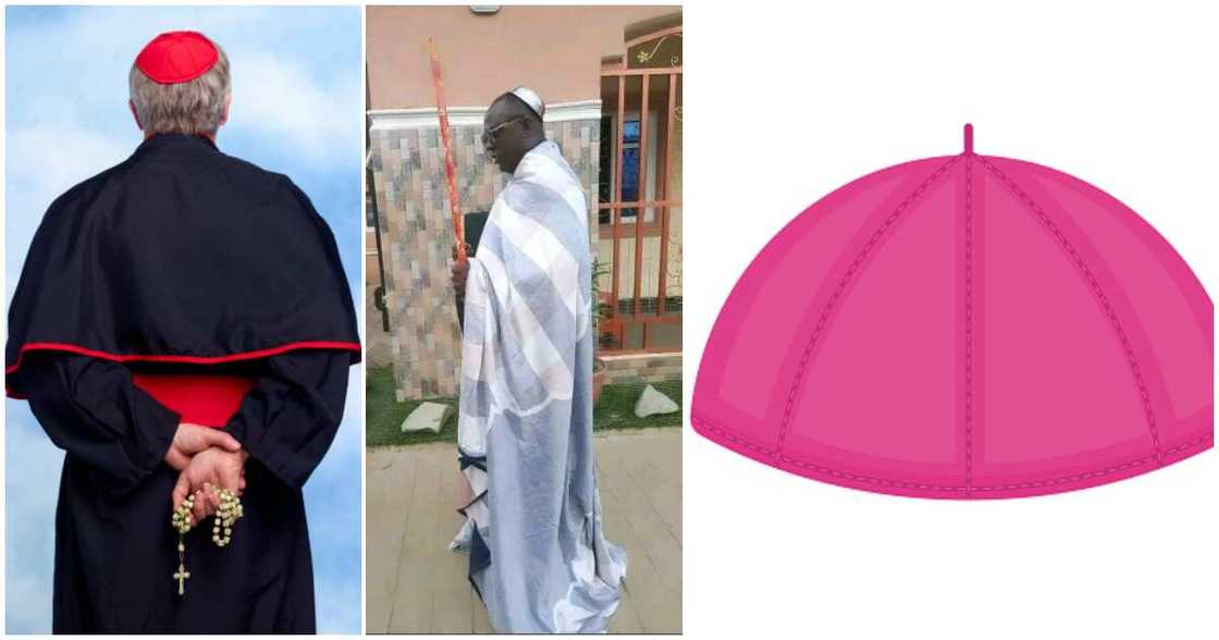 Zucchetto, skullcap, #Bishopchallenge in Nigeria, facts about skullcap, who can wear skullcap, signifance of skullcap, history of skullcap