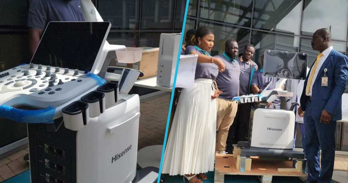 Nana Ama McBrown and Hisense Ghana donation Nana Ama McBrown and Hisense Ghana donation