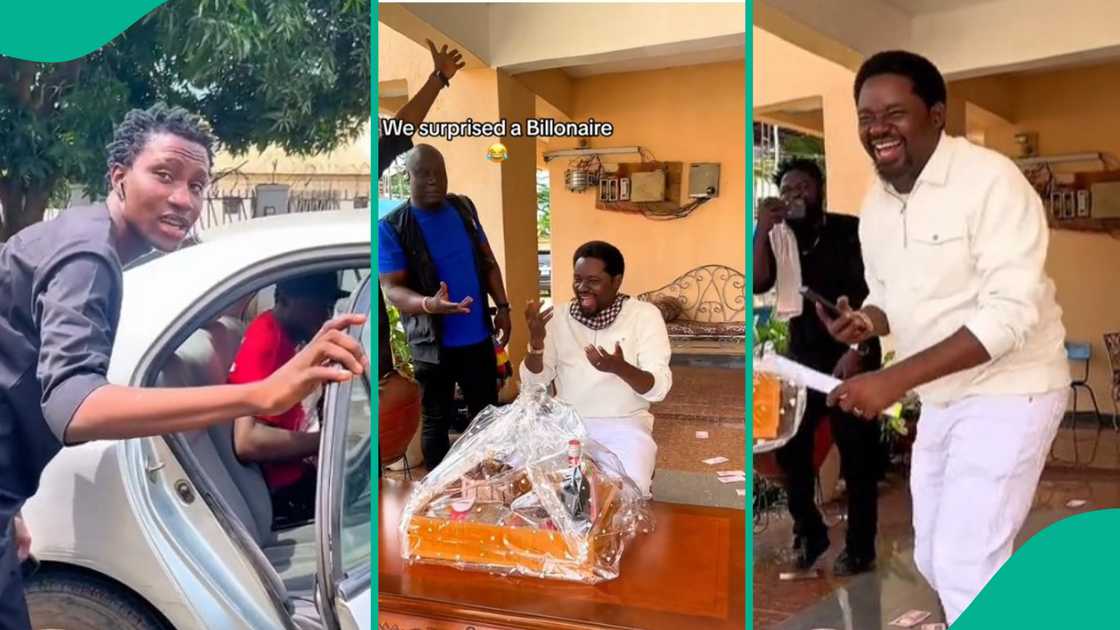 Billionaire surprised on his birthday by youths Billionaire surprised on his birthday by youths