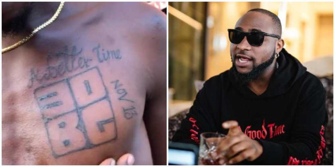 Die-hard fan pays homage to Davido's new album with fresh tattoo Die-hard fan pays homage to Davido's new album with fresh tattoo