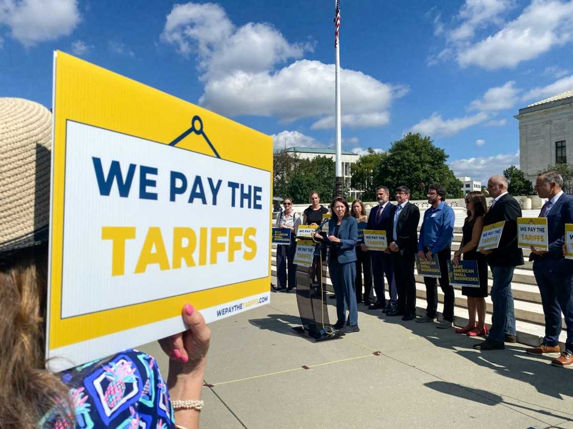 Small business owners gathered in Washington to raise concern over US President Donald Trump's tariffs and their impact on companies