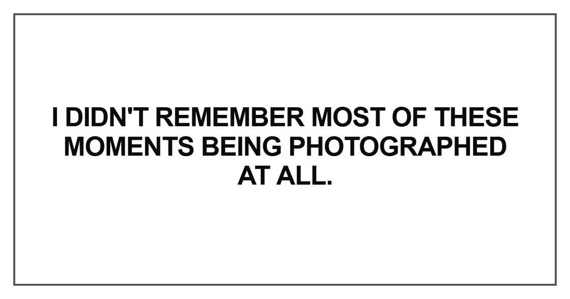 I didn't remember most of these moments