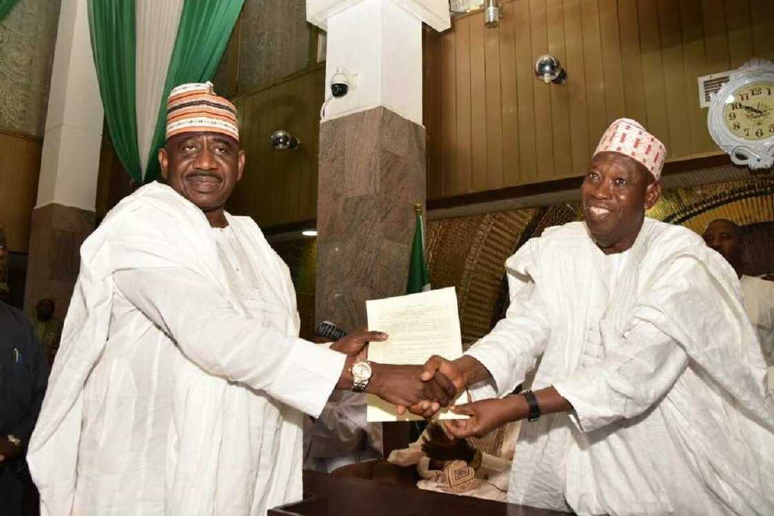 Shugaban APC na Kano tare da Abdullahi Ganduje a shekarun baya Shugaban APC na Kano tare da Abdullahi Ganduje a shekarun baya