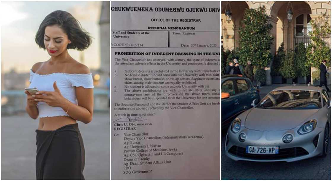 Memo of Odumegwu Ojukwu University, banning cars. Memo of Odumegwu Ojukwu University, banning cars.