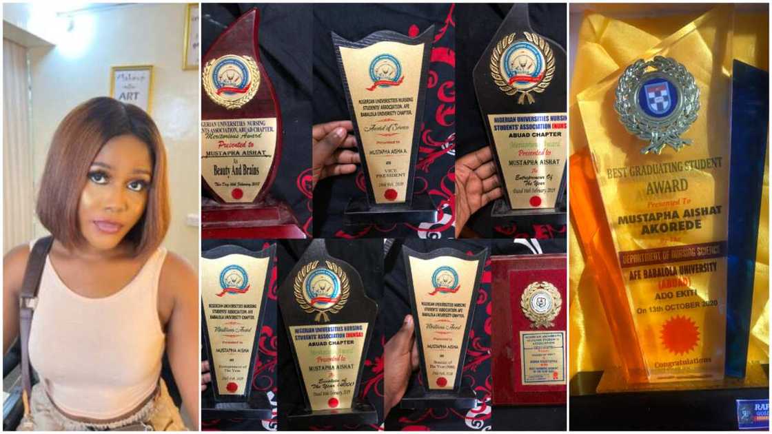 Pretty Nigerian lady packs 8 awards, graduates best student in her departments, photos get people talking Pretty Nigerian lady packs 8 awards, graduates best student in her departments, photos get people talking