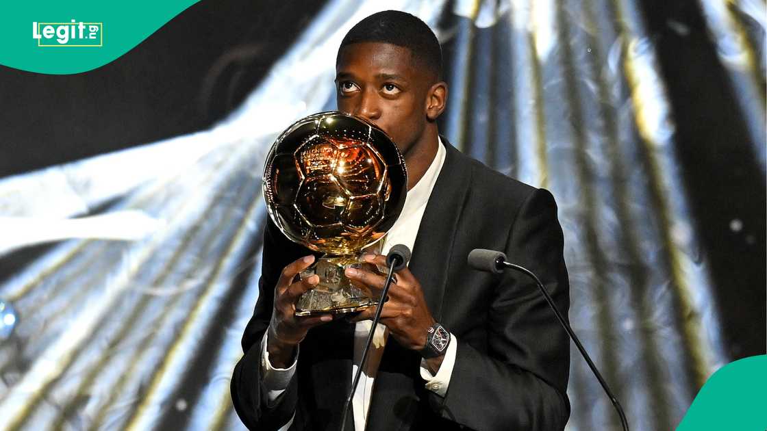 Ousmane Dembele, Paris Saint-Germain, Theatre du Chatelet, Paris, France, Ballon d'Or Ousmane Dembele, Paris Saint-Germain, Theatre du Chatelet, Paris, France, Ballon d'Or