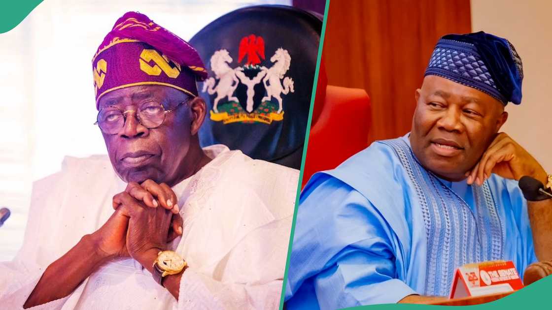 Akpabio suffers gaffe while hailing Tinubu over the burial of former president Muhammadu Buhari