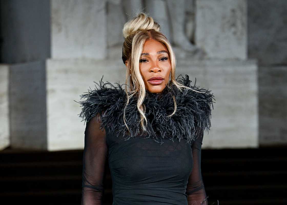 Serena Williams at the Gucci fashion show Serena Williams at the Gucci fashion show