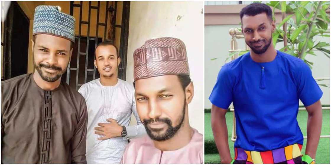 BBNaija star Yousef with brothers. BBNaija star Yousef with brothers.