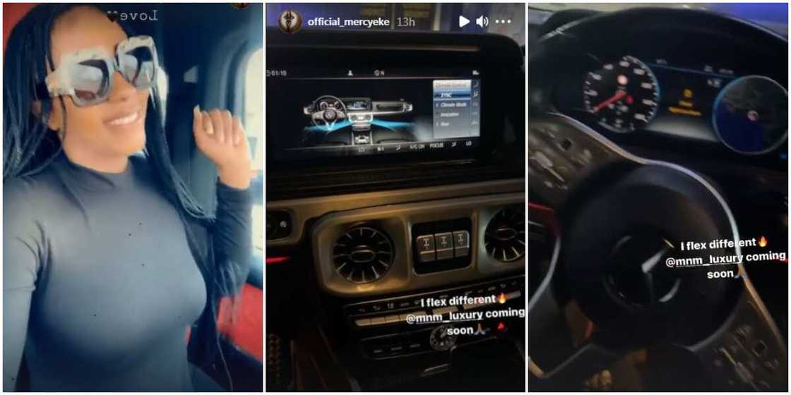 BBNaija Star Mercy Eke Shows off Recently Acquired G-Wagon with Customised Plate Number BBNaija Star Mercy Eke Shows off Recently Acquired G-Wagon with Customised Plate Number