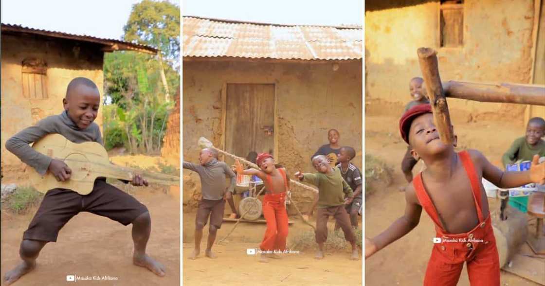 A group of Ugandan kids jammed along to a Harry Styles song.