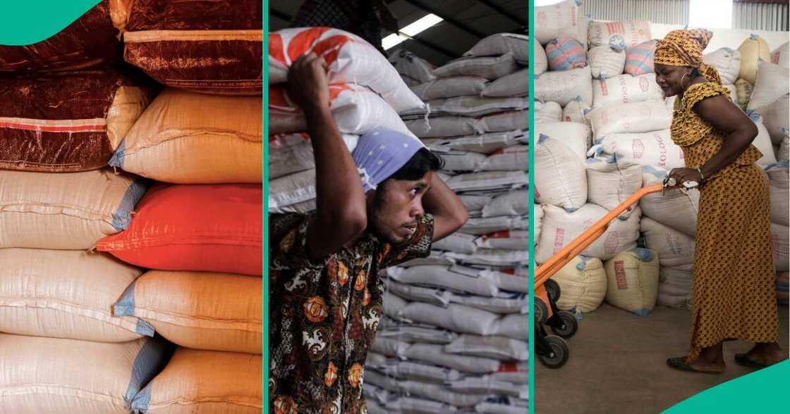 Nigerian lady finds out the new price of bag of rice Nigerian lady finds out the new price of bag of rice