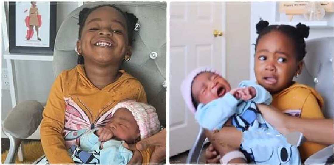 Little Nigerian girl loves her baby brother so much and wouldn't want anyone to take him Little Nigerian girl loves her baby brother so much and wouldn't want anyone to take him