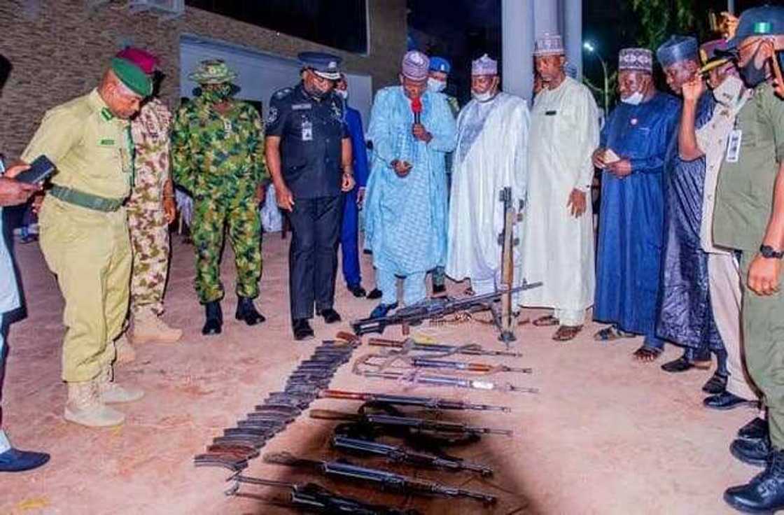 Repentant bandit says he wants to go to school, surrenders 20 AK-47 rifles Repentant bandit says he wants to go to school, surrenders 20 AK-47 rifles