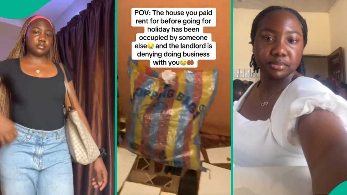 Lady cries out after returning from holiday to find out her landlord put someone else in her abode