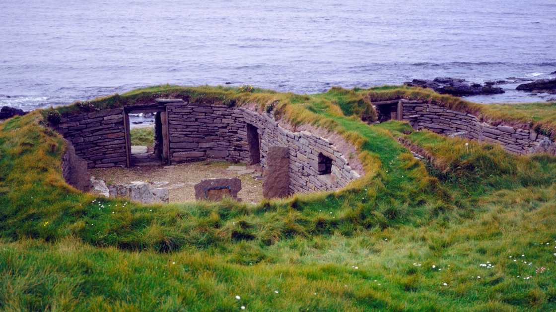 A back view of Knap of Howar.