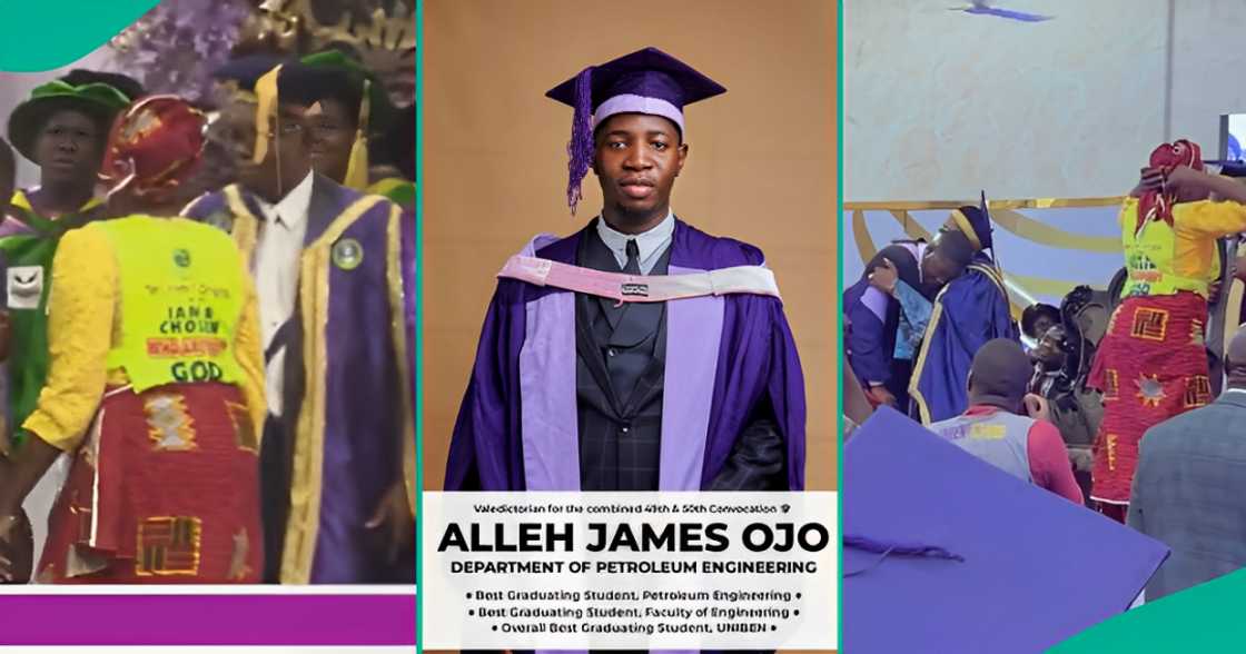 UNIBEN: Mother of Best Graduating Student Wears Chosen Apron To Meet VC During Convocation UNIBEN: Mother of Best Graduating Student Wears Chosen Apron To Meet VC During Convocation