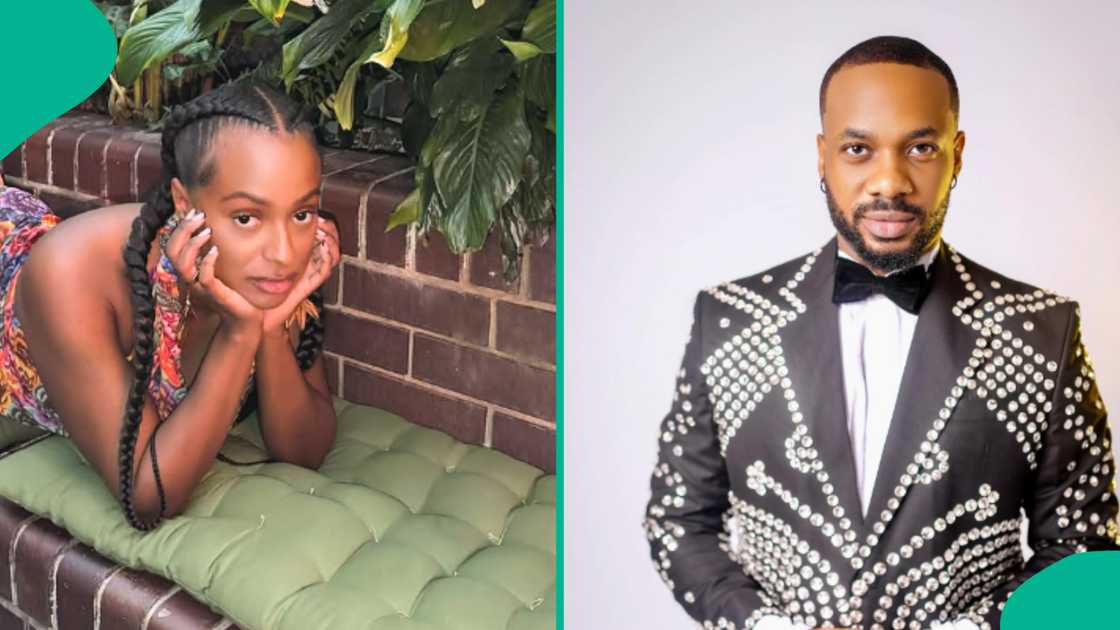 DJ Cuppy reacts as Mr Nigeria speaks about her relationship status.