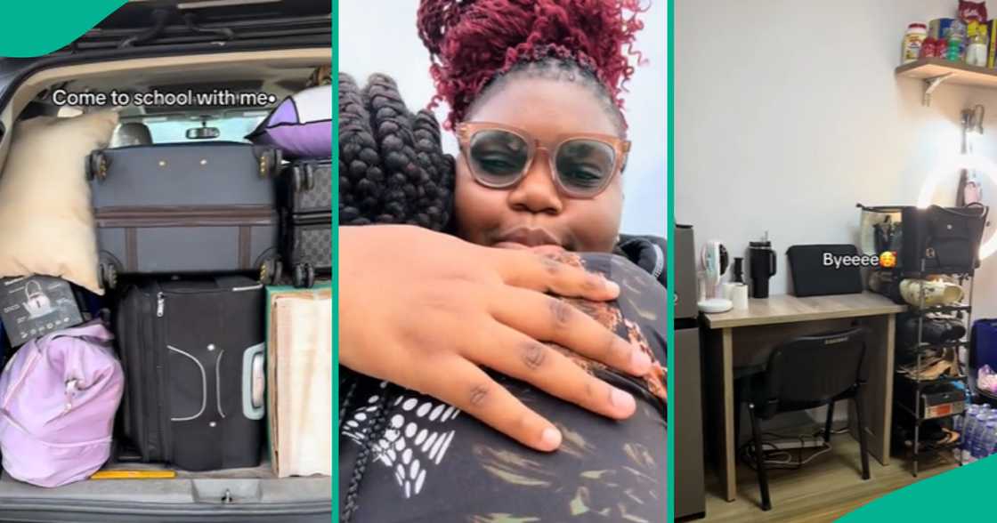 students buys fridge, pots as she goes to school students buys fridge, pots as she goes to school