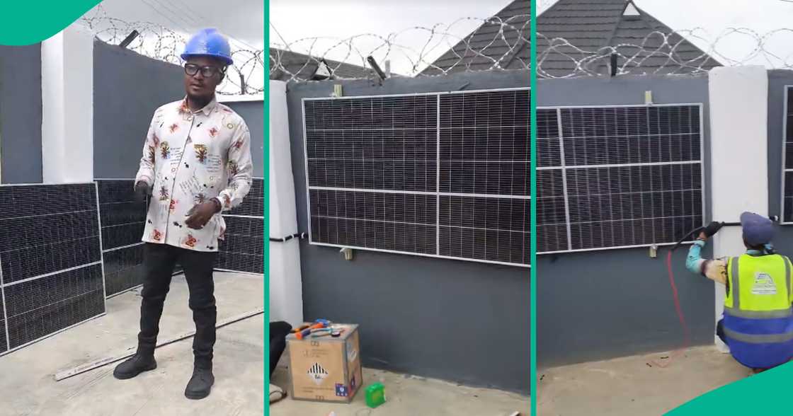 Solar engineer installs panels on walls instead of roof.