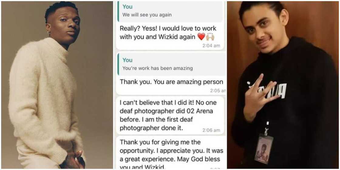 Wizkid and a deaf photographer Wizkid and a deaf photographer