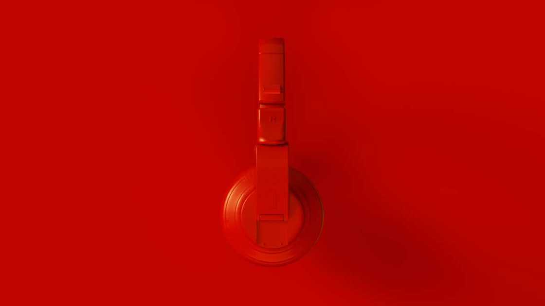 One side of headphones One side of headphones