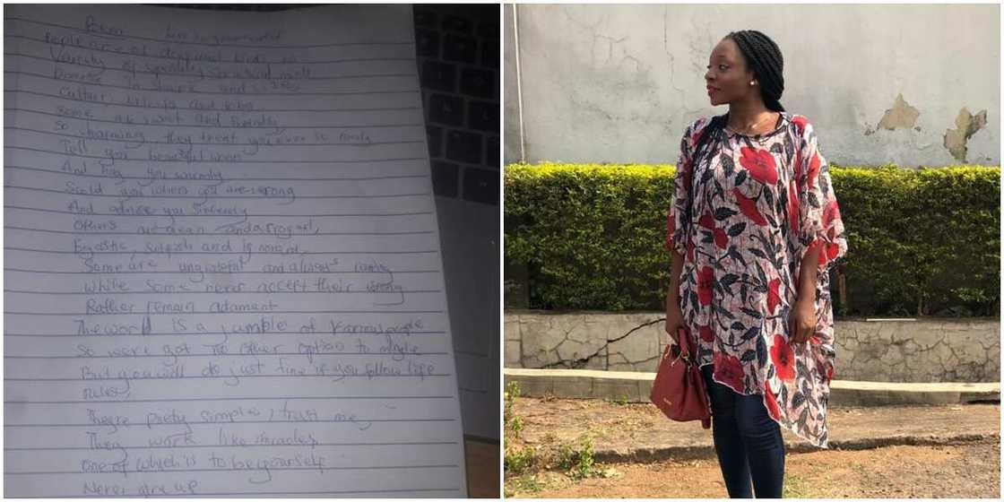 Brilliant Nigerian Girl Surprises Her Female School Teacher with a Beautiful 'Personal' Poem Brilliant Nigerian Girl Surprises Her Female School Teacher with a Beautiful 'Personal' Poem