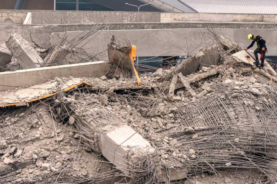 Testing of steel bars from the site has found that some of the metal used was substandard Testing of steel bars from the site has found that some of the metal used was substandard
