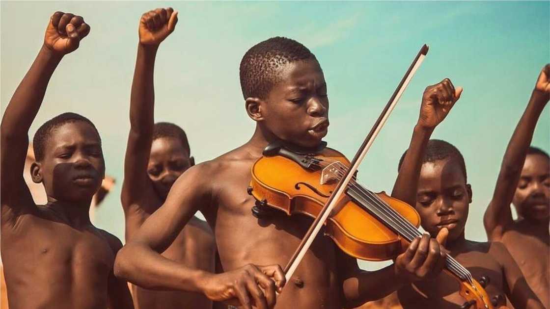 This is the photography titled Songs of Freedom that won Michael Agboya the prize: Photo credit: Forbes This is the photography titled Songs of Freedom that won Michael Agboya the prize: Photo credit: Forbes