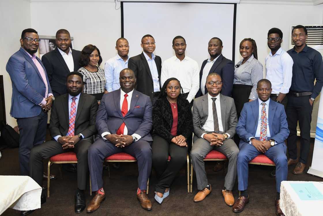 Members of the Nigerian Actuarial Society (NAS) pose together. Members of the Nigerian Actuarial Society (NAS) pose together.