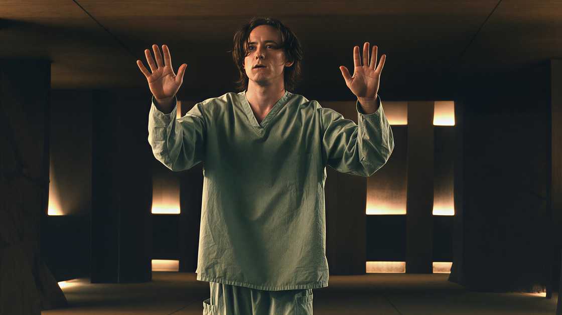 Lewis Pullman in character as Bob Reynolds