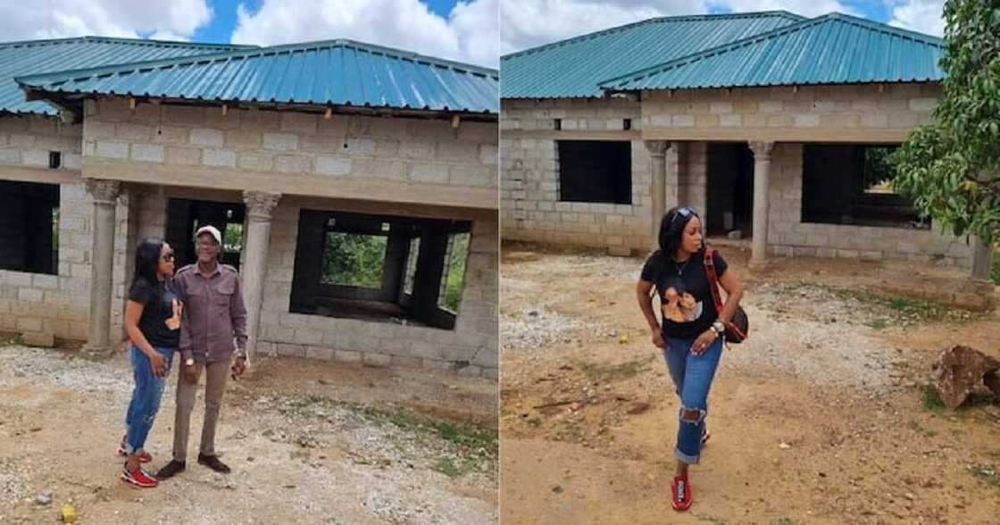 Wani mutum ya dawo daga kasar waje, ya tarar wani yana gina katafaren gida a filinsa, mutane sun magantu Wani mutum ya dawo daga kasar waje, ya tarar wani yana gina katafaren gida a filinsa, mutane sun magantu