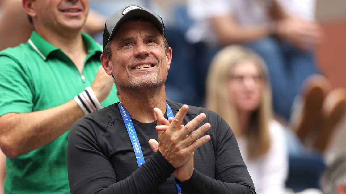 Ben Navarro cheers his daughter during a match against Coco Gauff. Ben Navarro cheers his daughter during a match against Coco Gauff.