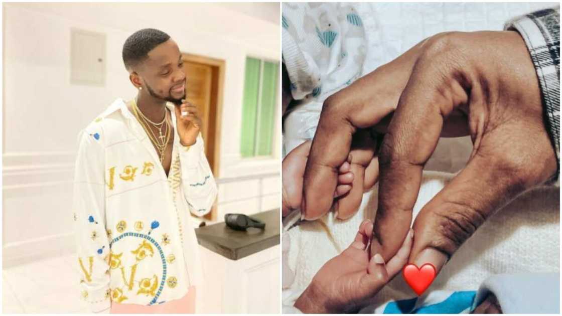 My twins have my eyes and dimples - Kizz Daniel speaks about his newborns My twins have my eyes and dimples - Kizz Daniel speaks about his newborns