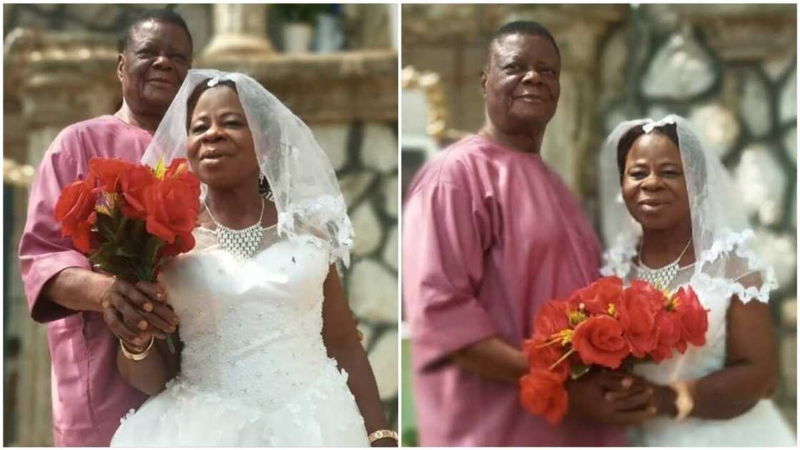 Nigerian woman in her sixties marries for the first time (photos) Nigerian woman in her sixties marries for the first time (photos)