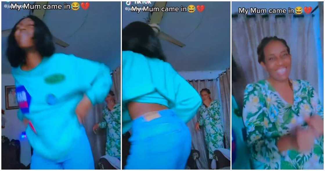 Pretty lady and mum, lady dances with her mum, mum and daughter dance video. cute family dance video Pretty lady and mum, lady dances with her mum, mum and daughter dance video. cute family dance video