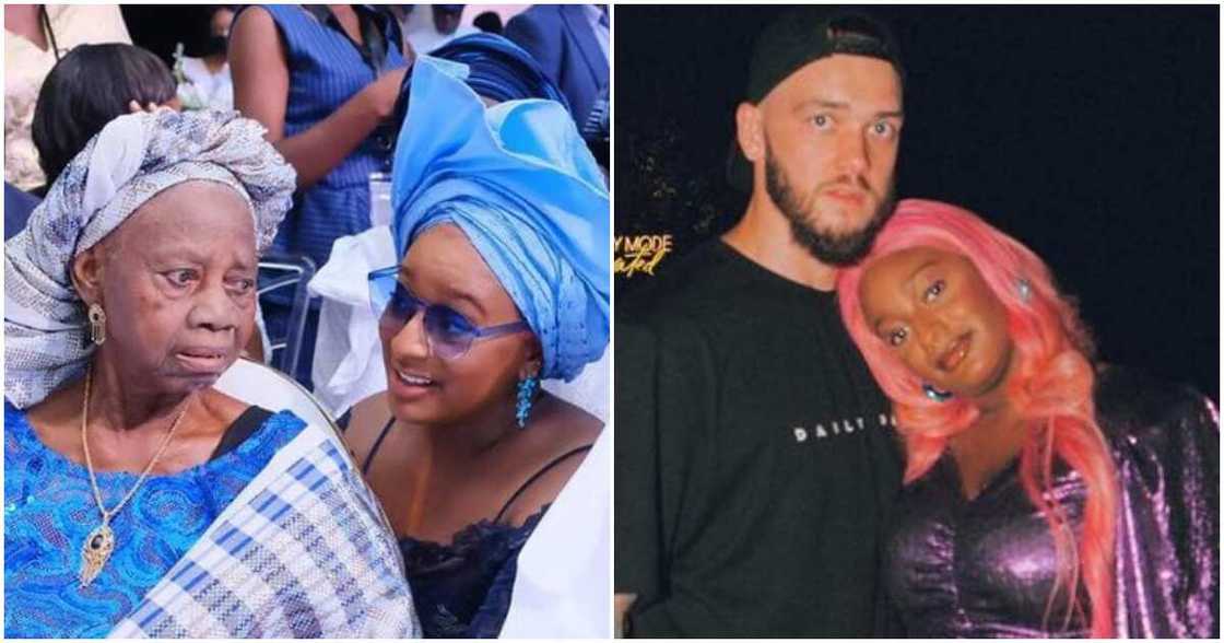 Cuppy and her grandma Cuppy and her grandma