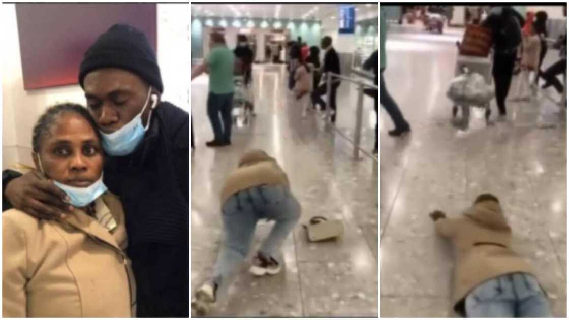 Young man reunites with mum in the UK Young man reunites with mum in the UK