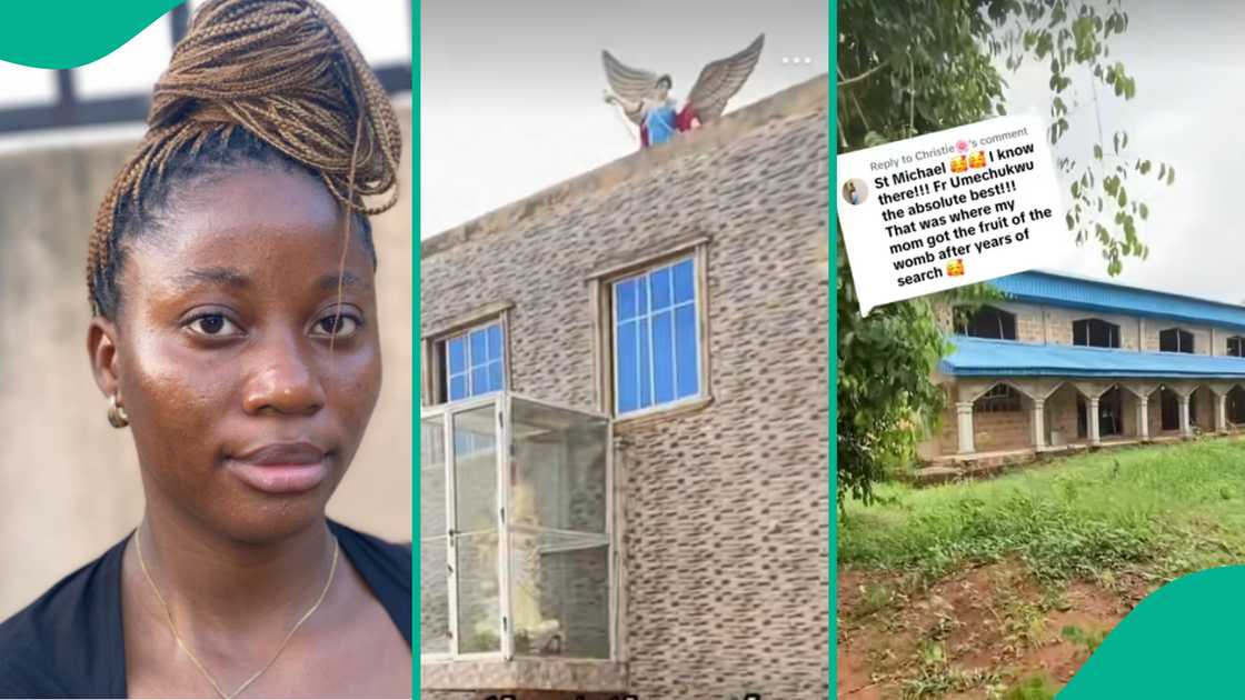 Lady warns against stealing from a particular Catholic church.