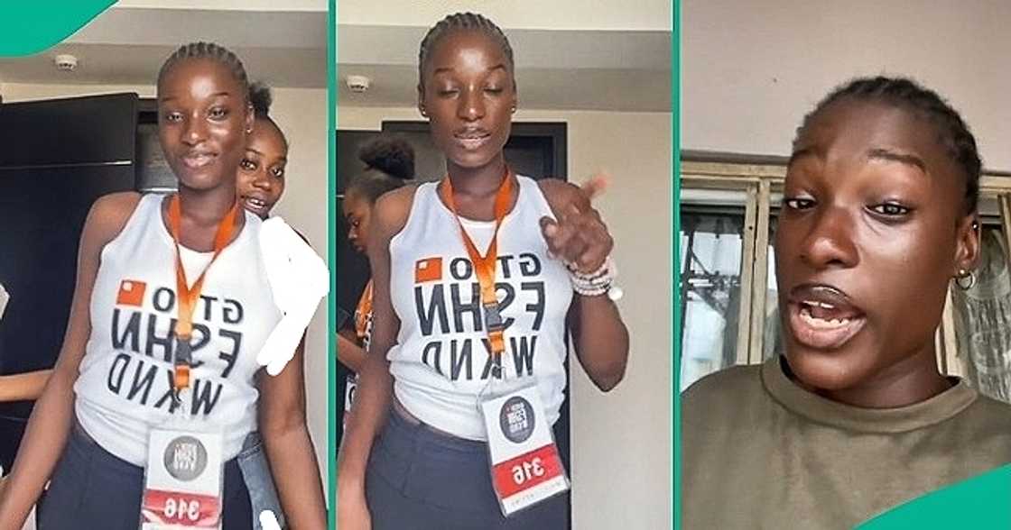 Model selected to walk runway during fashion show Model selected to walk runway during fashion show