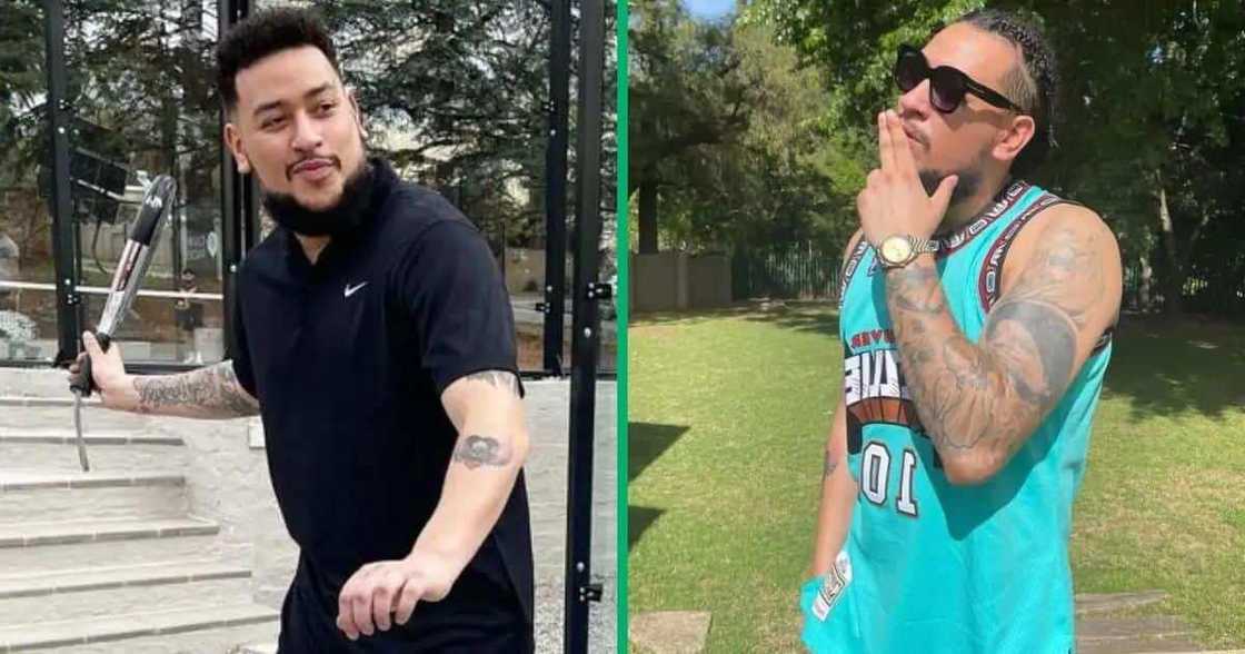 The two men accused of killing AKA appeared at a court in Eswatini. The two men accused of killing AKA appeared at a court in Eswatini.