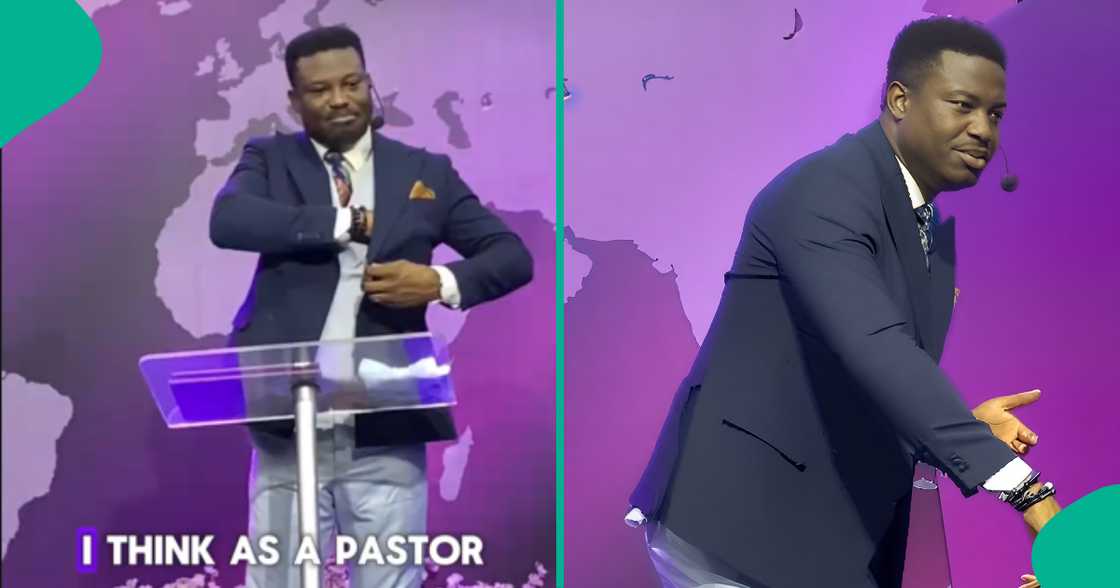 Nigerian pastor pulls out pack of cigarettes during ministration to teach members something, video trends Nigerian pastor pulls out pack of cigarettes during ministration to teach members something, video trends