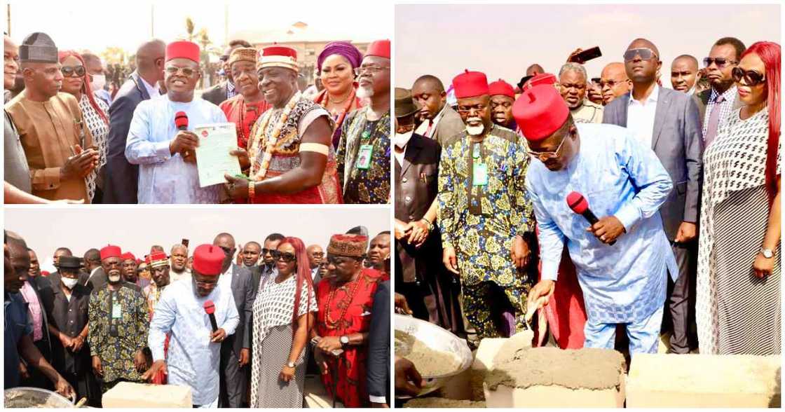 Nigerian governor performs groundbreaking events Nigerian governor performs groundbreaking events