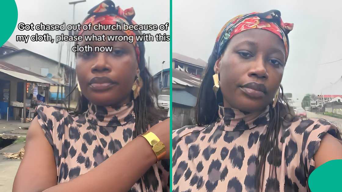 Lady laments on social media after being sent out of church due to her outfit, shares video