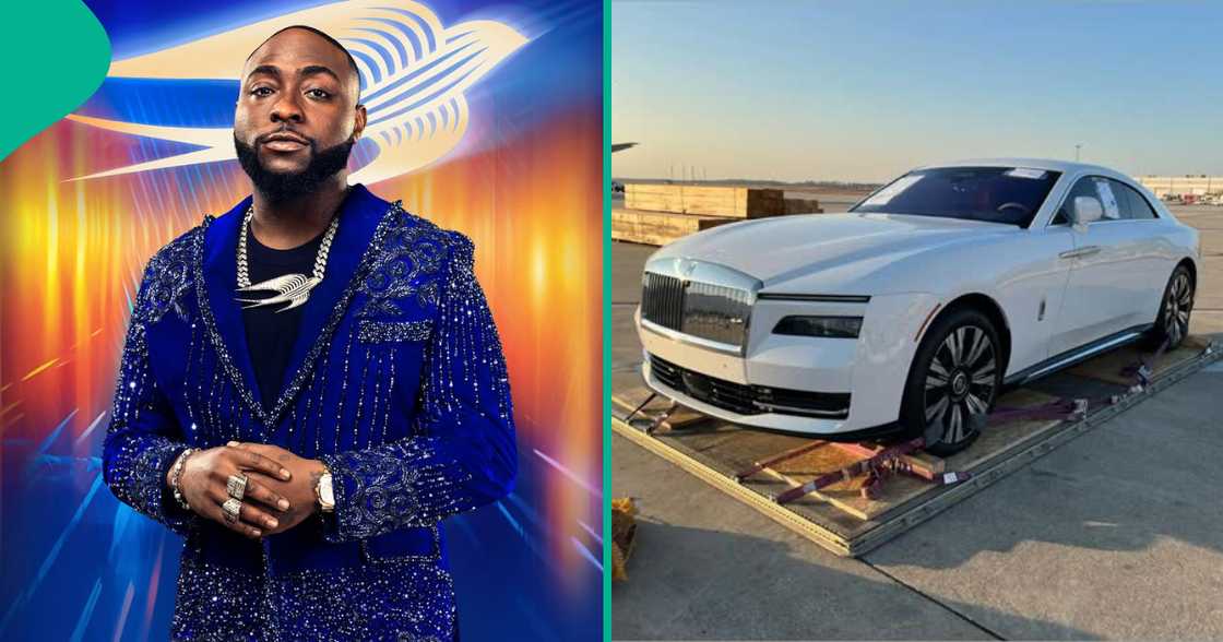 Davido shares update about his 2024 electric Rolls Royce