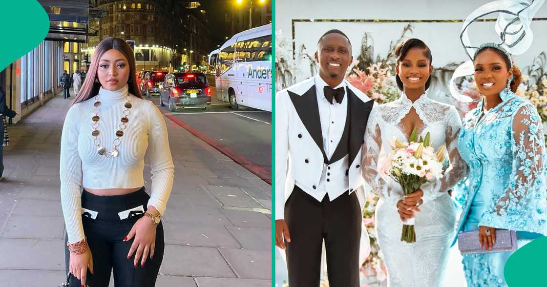 Regina Daniels sends warm greetings to Iyabo Ojo and her daughter over her wedding. Regina Daniels sends warm greetings to Iyabo Ojo and her daughter over her wedding.