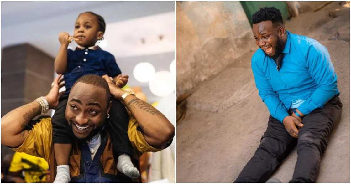 Photos of Sabinus, Davido and Ifeanyi