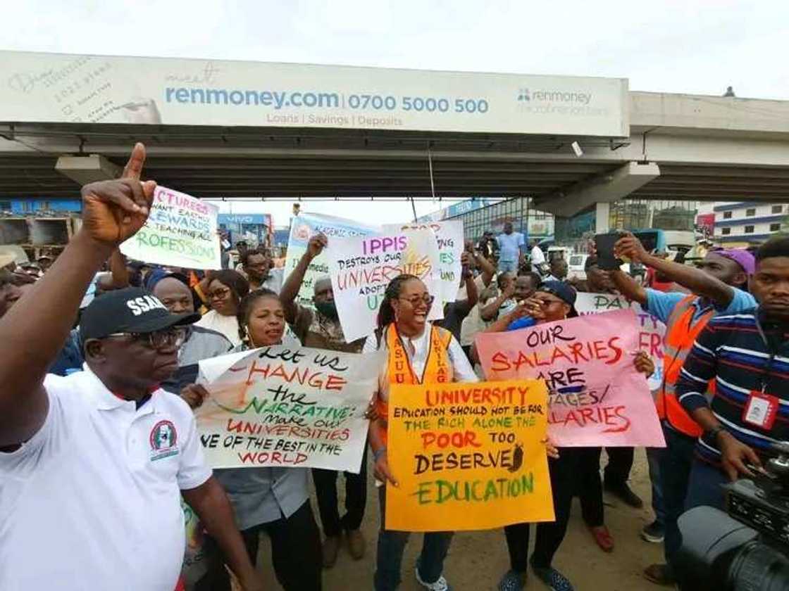 NLC, ASUU, Police, Lagos Police, Task Force Officials NLC, ASUU, Police, Lagos Police, Task Force Officials