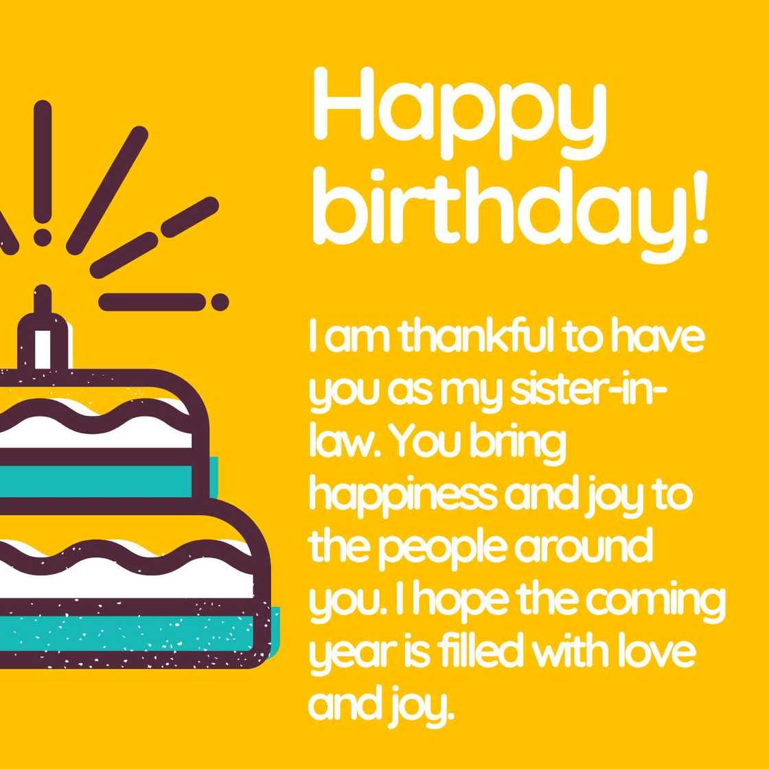 happy birthday sister in law happy birthday sister in law